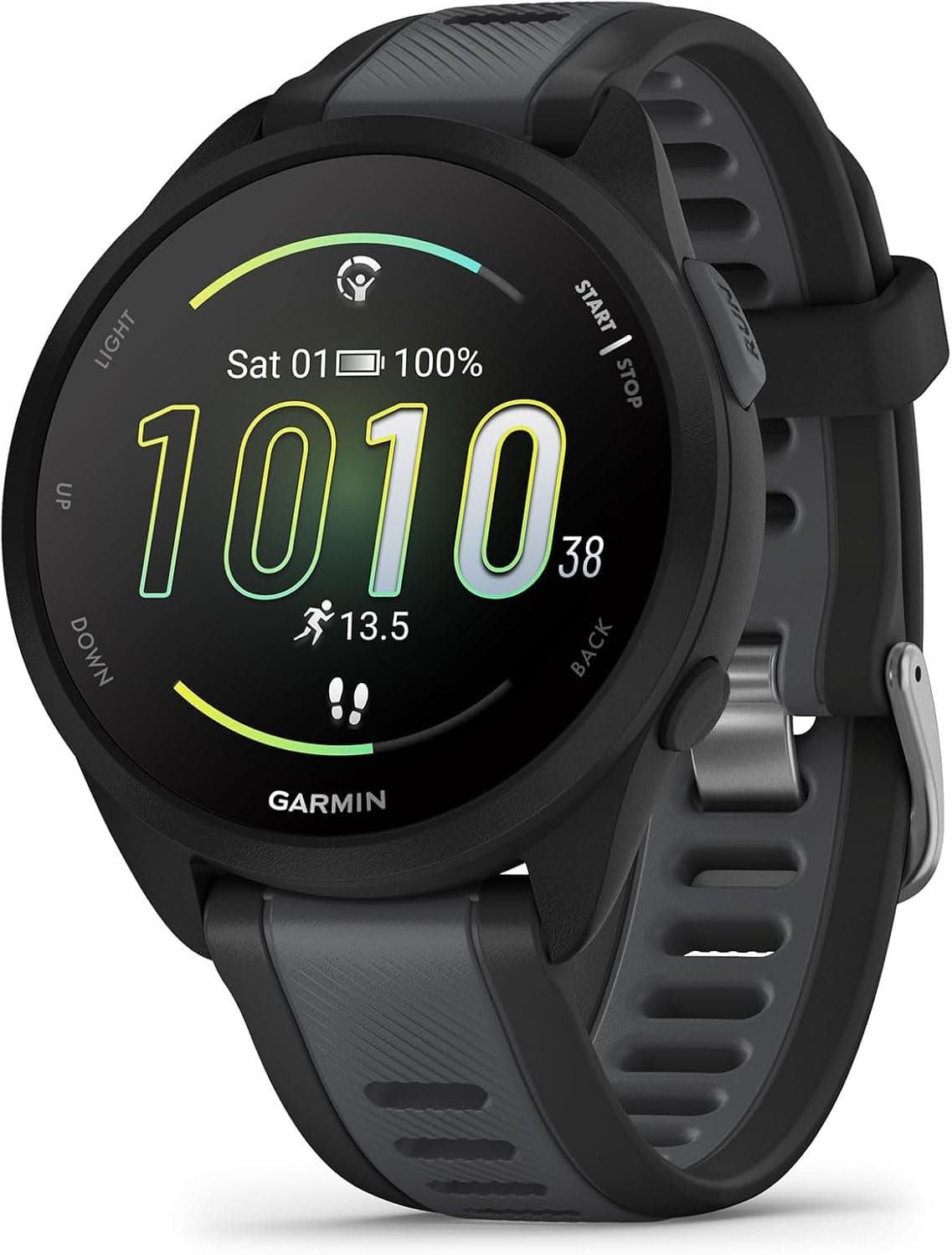 Garmin Forerunner 165 43mm Black Silicone