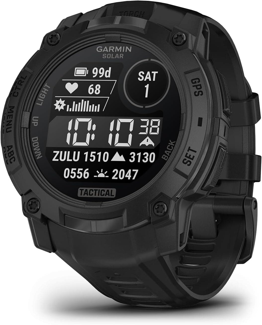 Garmin Instinct 3 Tactical 010-02934-50, 45mm, Black Silicone Band