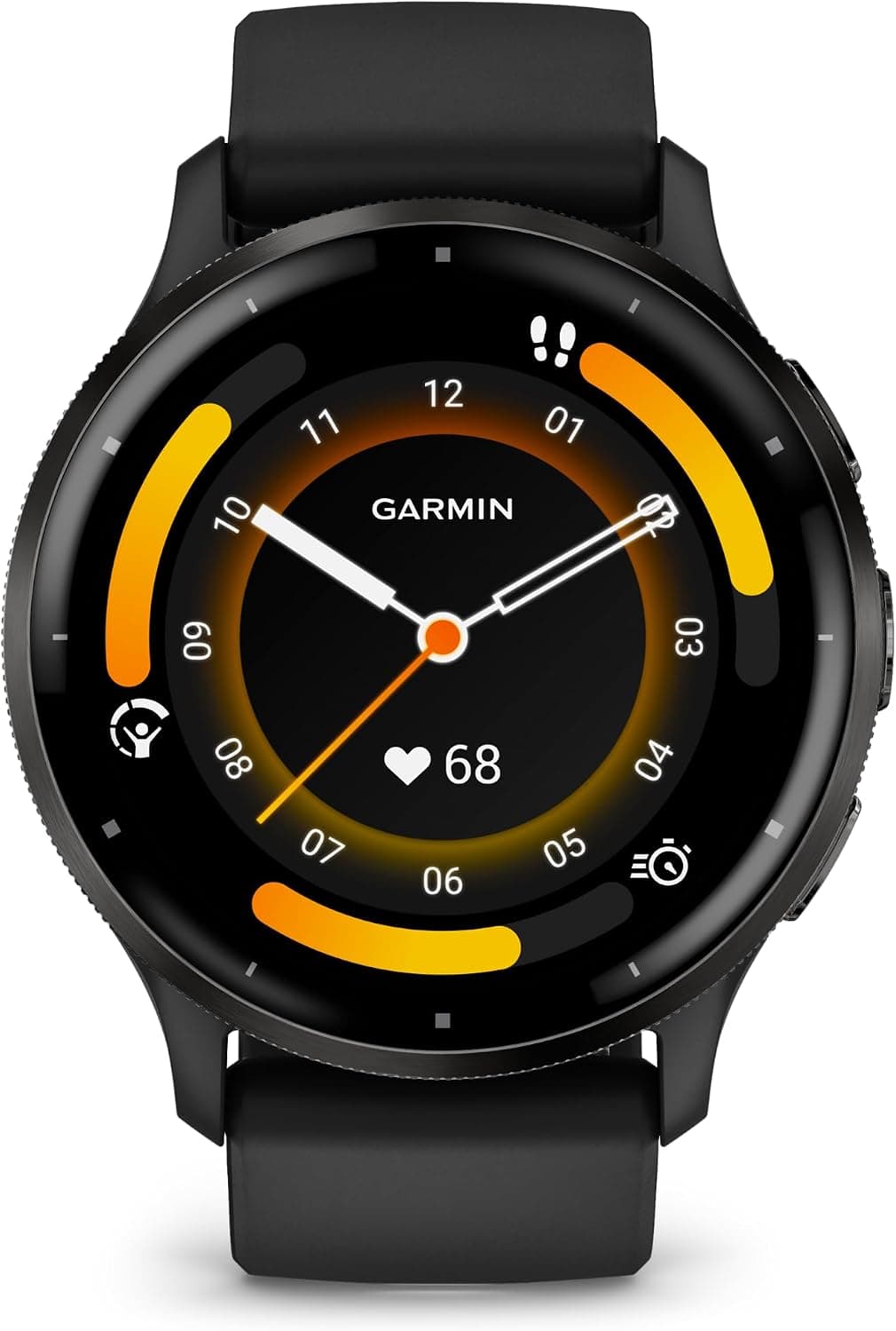 Garmin Venu 3 010-02784-01, 45mm, Black Silicone Band