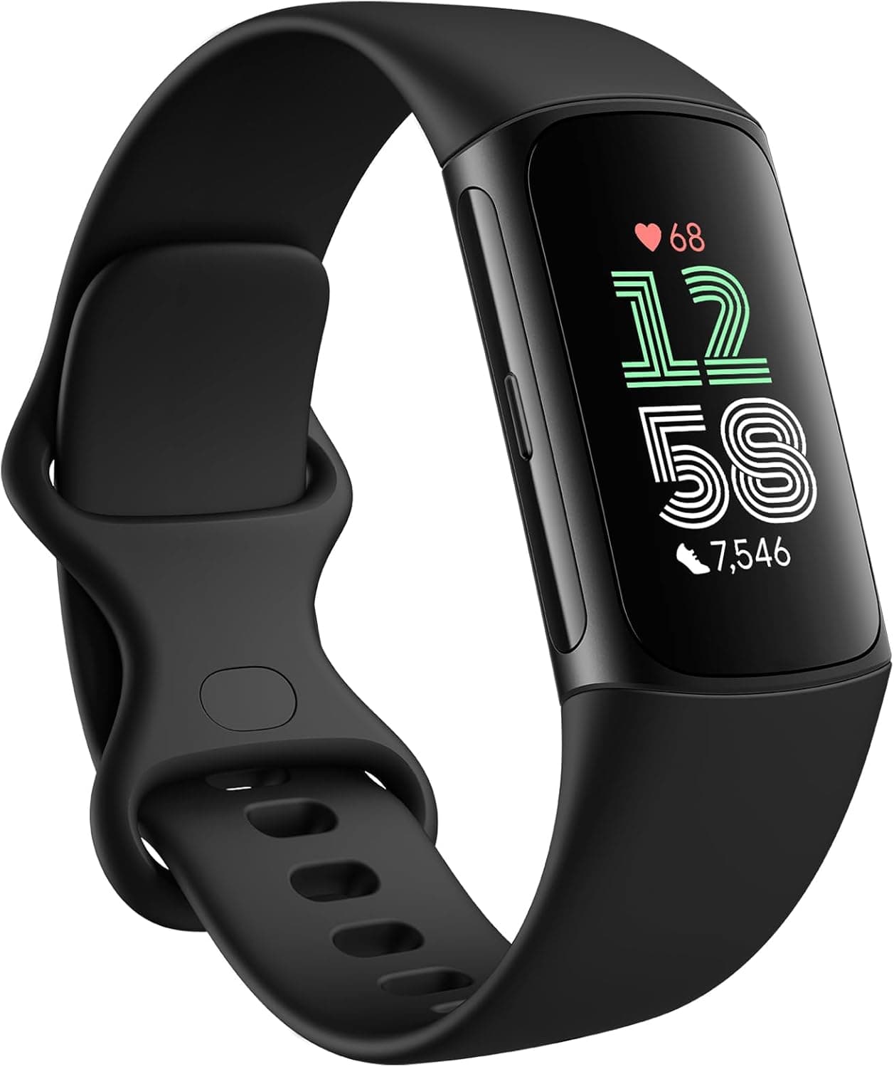 Google Fitbit Charge GA05183-NA, Black Dial, Black Silicone Band