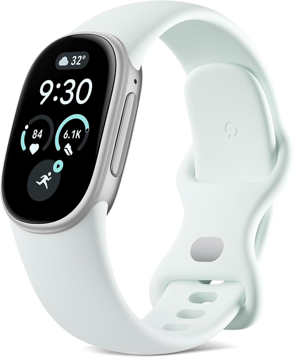 Google Fitbit Edge GA11584-US, Black Dial, Silicone Band