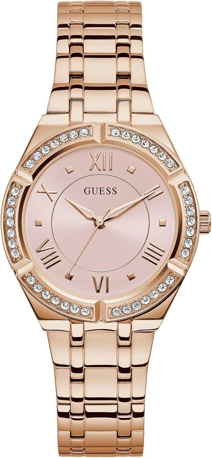 Guess Cosmo 36mm, Pink Dial Rose Gold Stainless steel