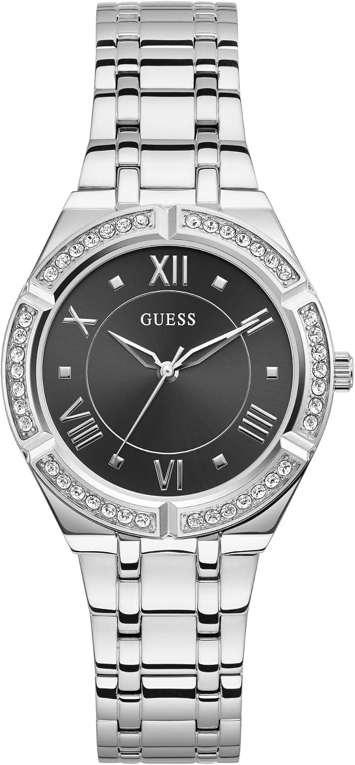 Guess Cosmo GW0033L10, 36mm, Black Dial, Silver Stainless Steel Bracelet