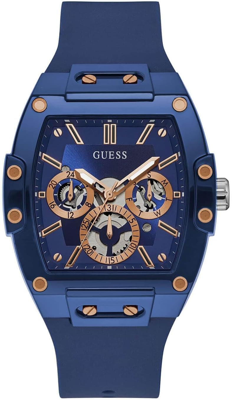Guess GW0G GW0203G7, 43mm, Blue Dial, Blue Silicone Strap
