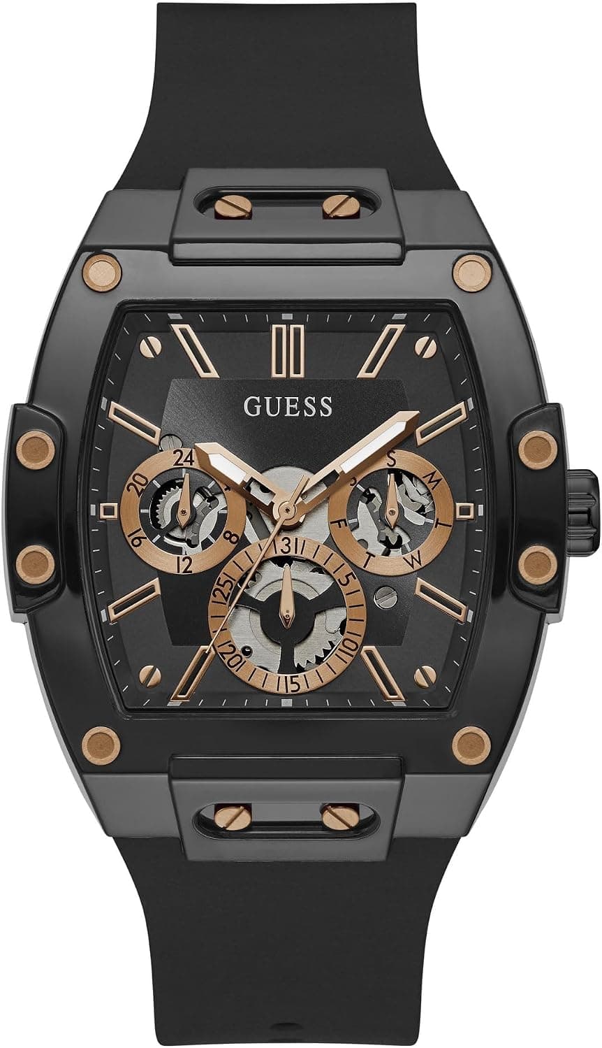Guess GW0G Series Analog Trend Polycarbonate 43mm, Black Dial