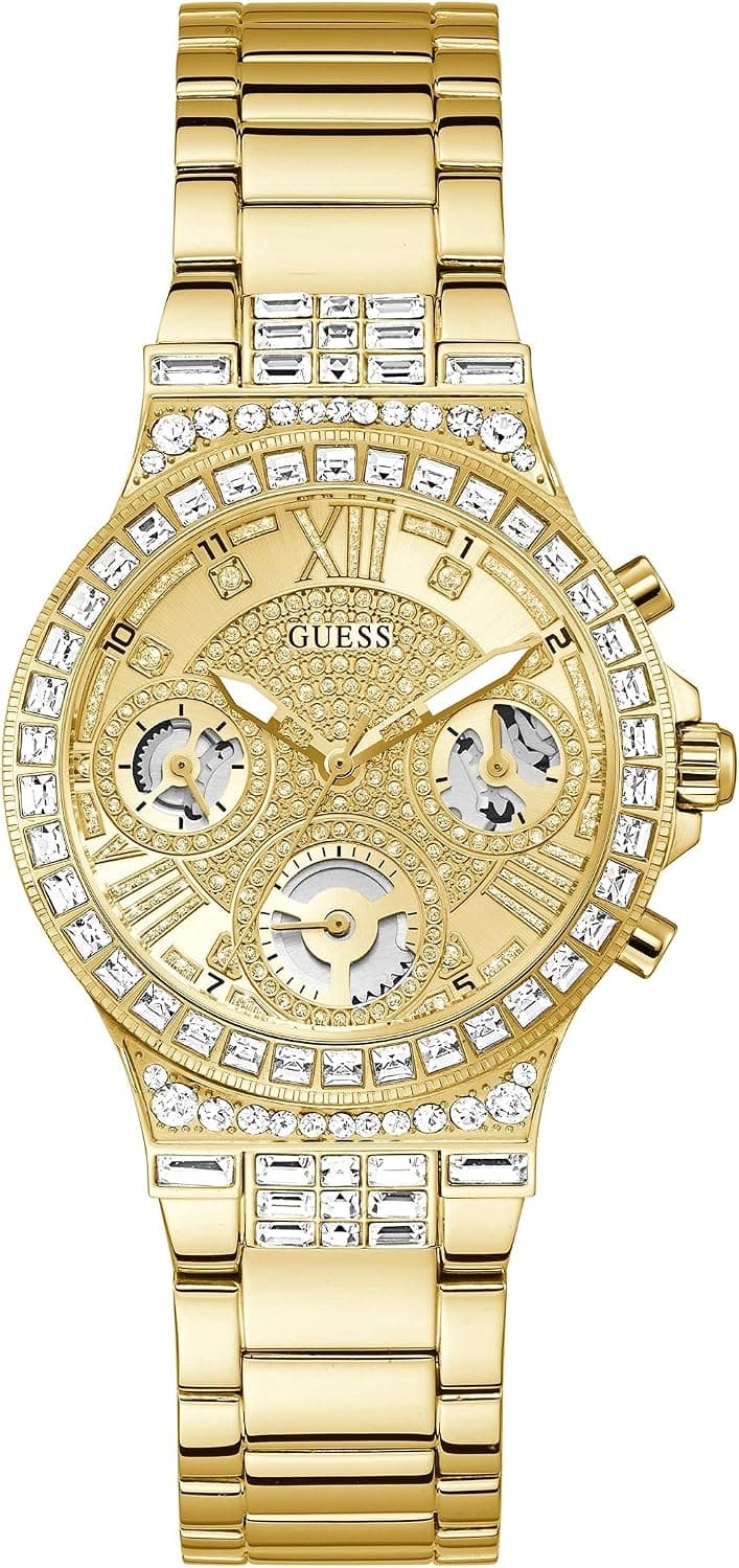 Guess Ladies Sport Multifunction Glitz with Cr 36mm, Gold Dial