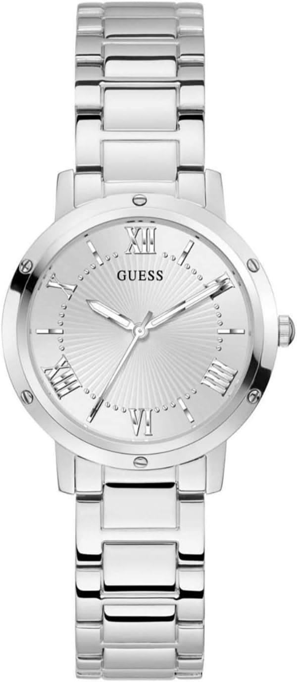 Guess Classic 34mm, Silver Dial Silver Stainless steel