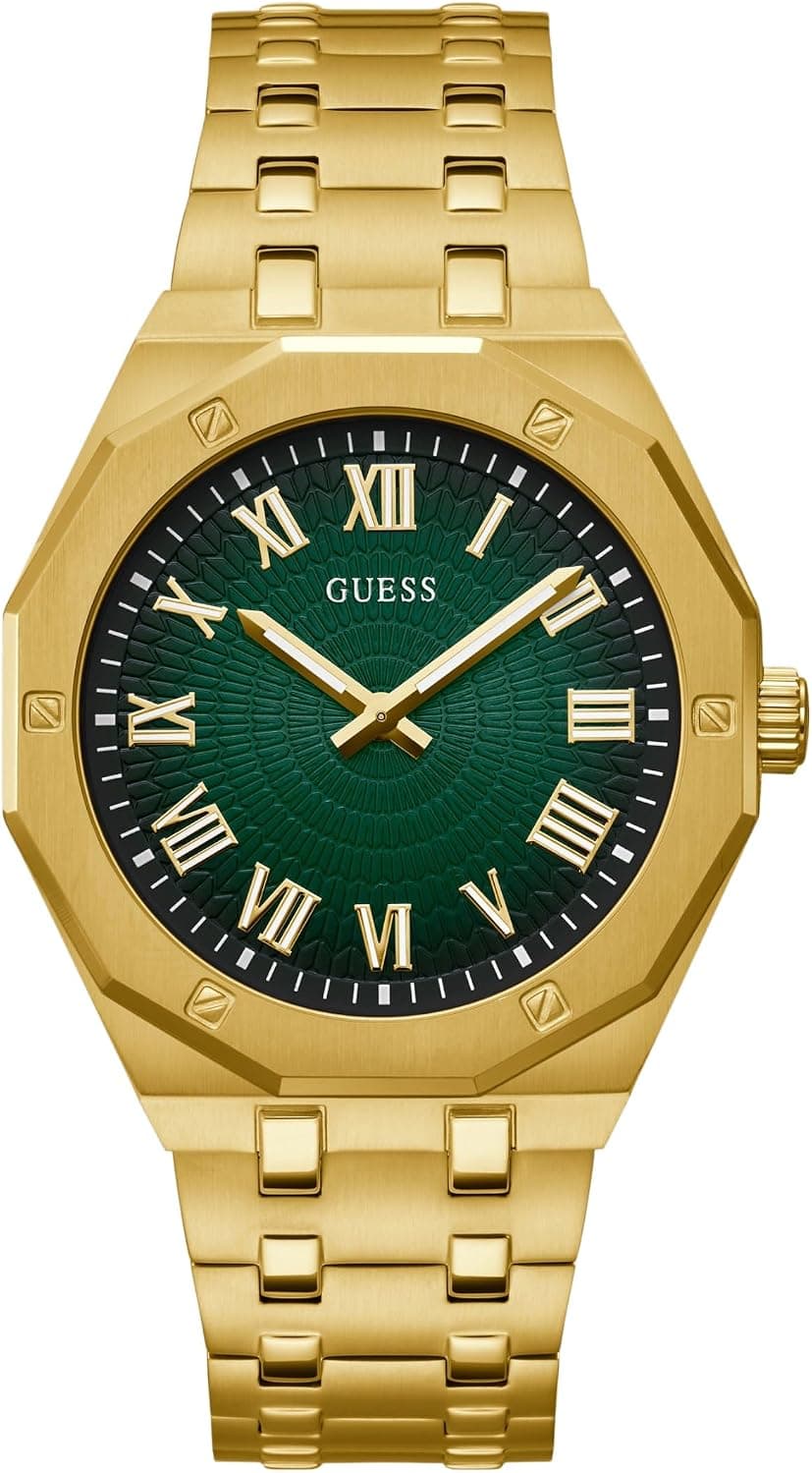 Guess GW0575G2, 42mm, Green Dial, Gold Stainless Steel Bracelet