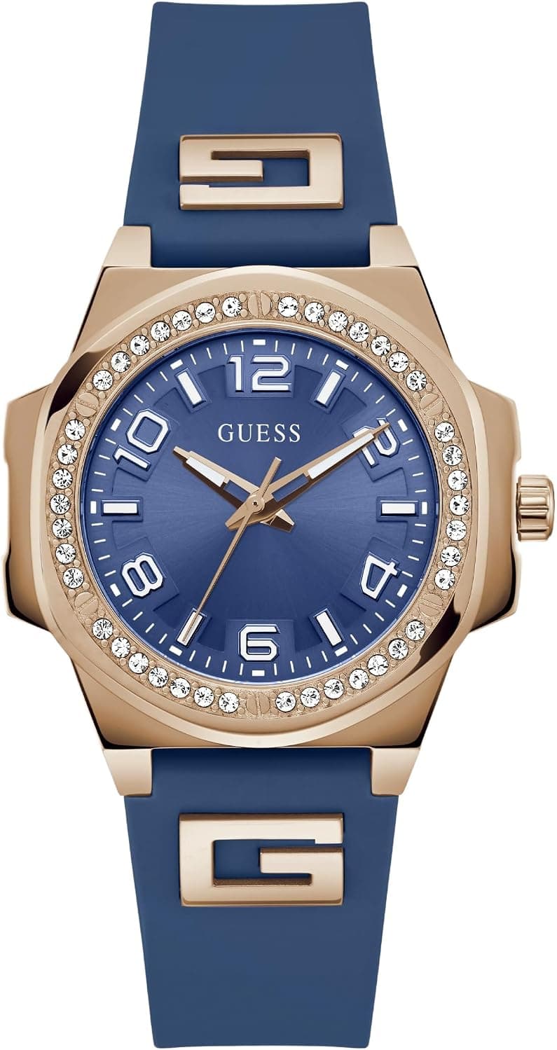 Guess GW0617L3 36mm, Blue Dial Blue Silicone