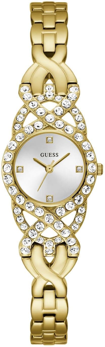 Guess GW0682L2, 23mm, Silver Dial, Gold Stainless Steel Bracelet