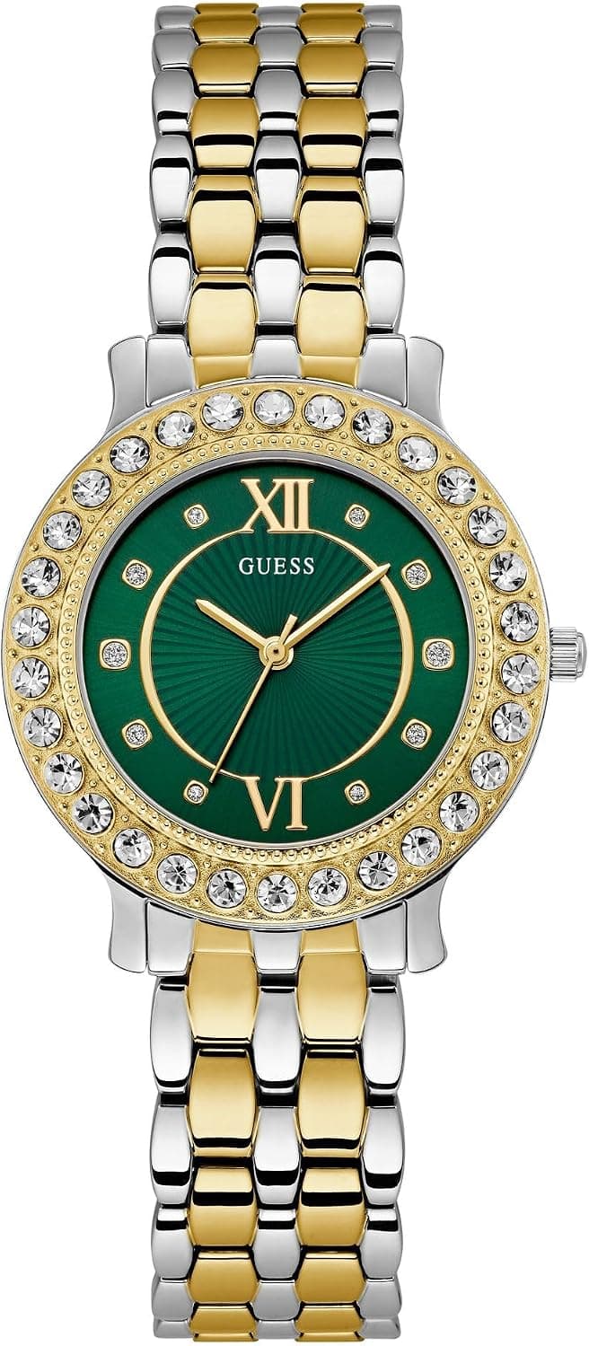 Guess GW0741L1 34mm, Green Dial Multicolor Stainless steel