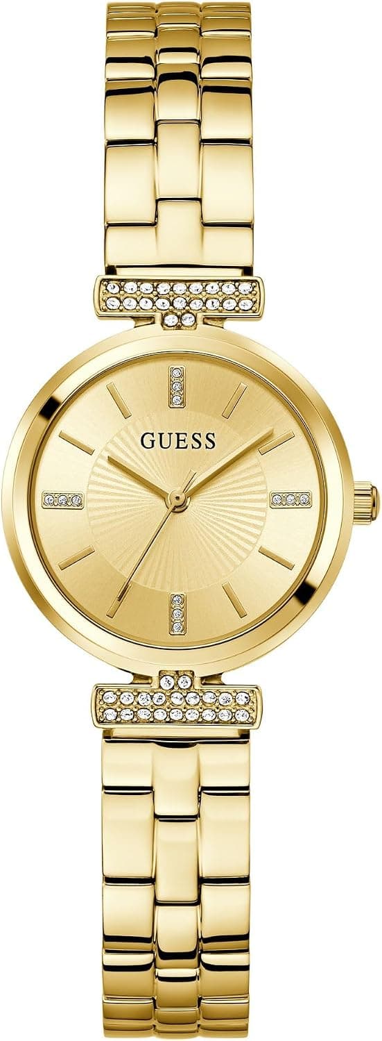 Guess Gold-Tone Analog, Gold Dial Gold Stainless steel