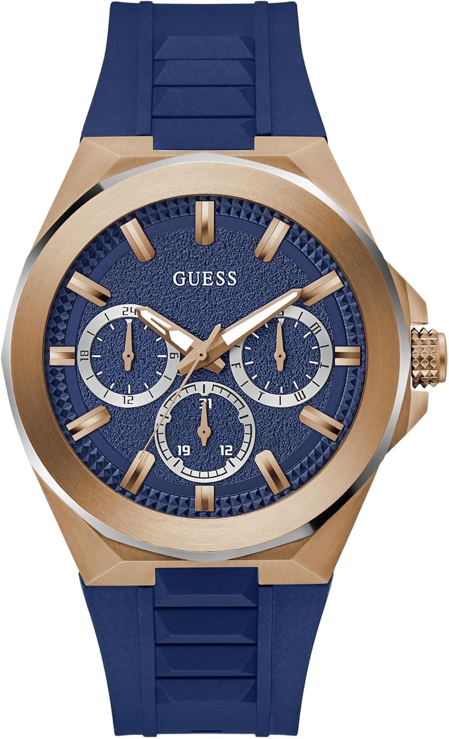 Guess GW0799G2, 46mm, Blue Dial, Blue Silicone Band