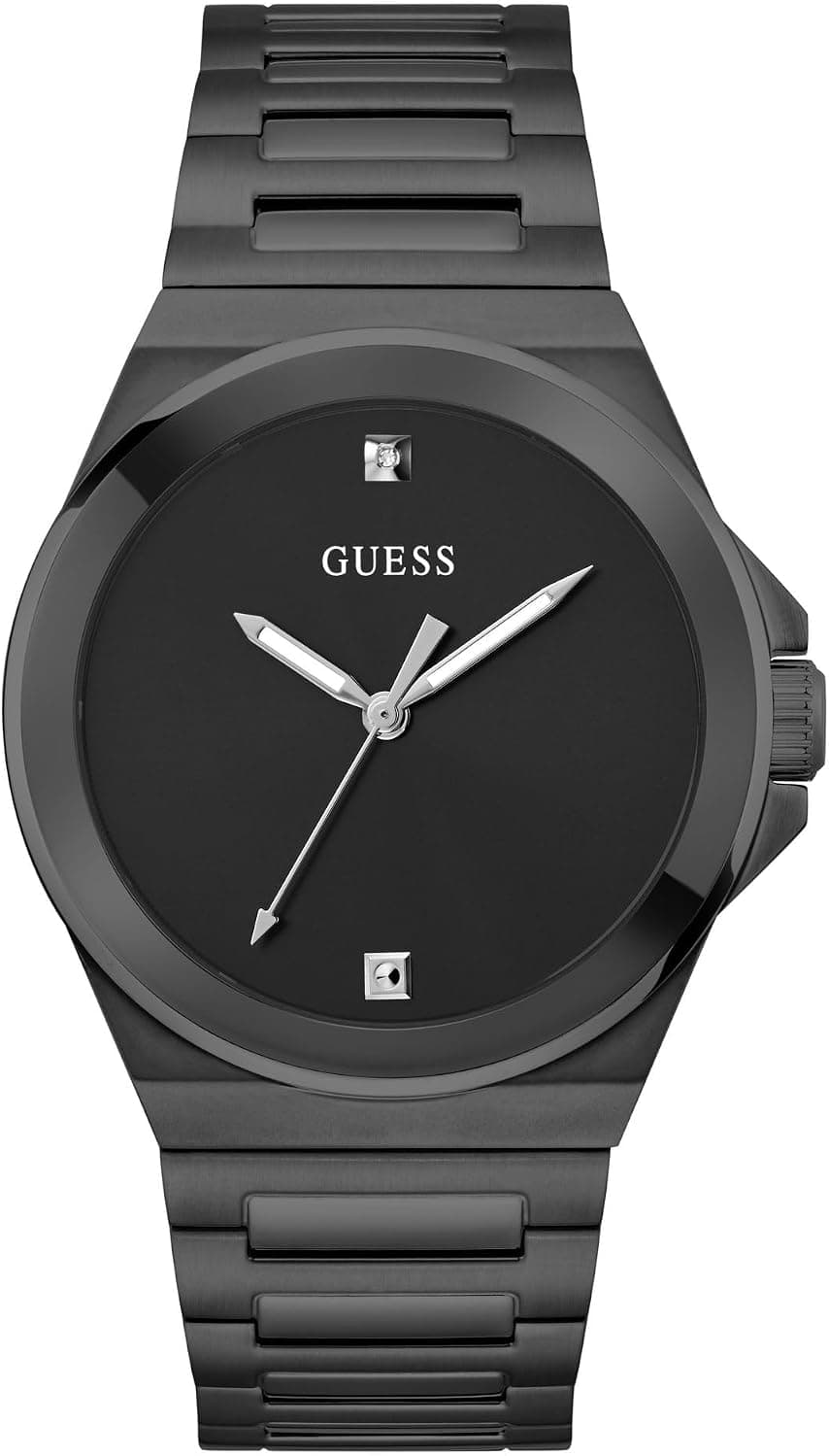 Guess GW0833G2, 44mm, Siyah Kadran, Siyah Paslanmaz Çelik Kordon