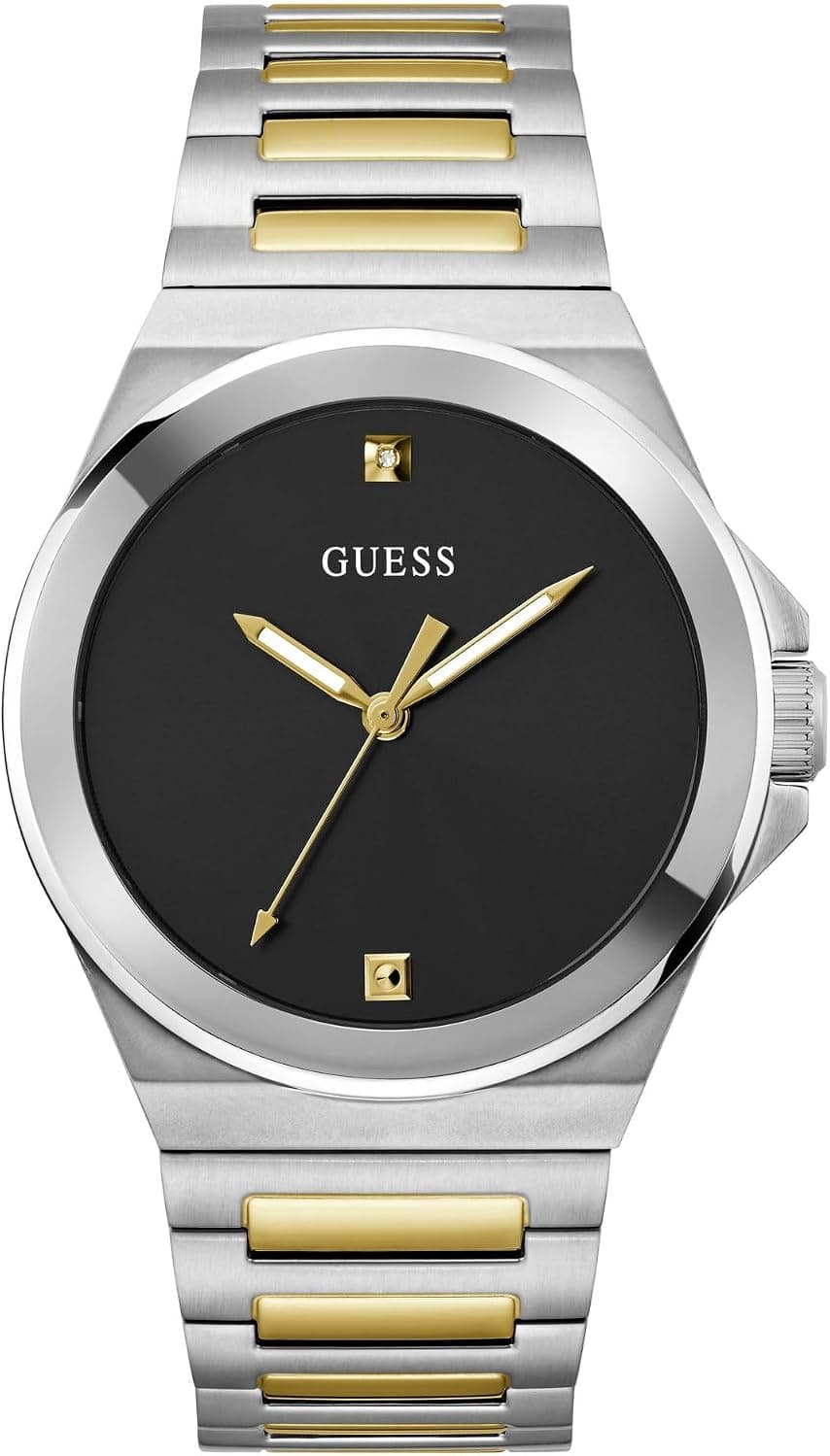 Guess GW0833G3, 44mm, Siyah Kadran, Çok Renkli Paslanmaz Çelik Kordon