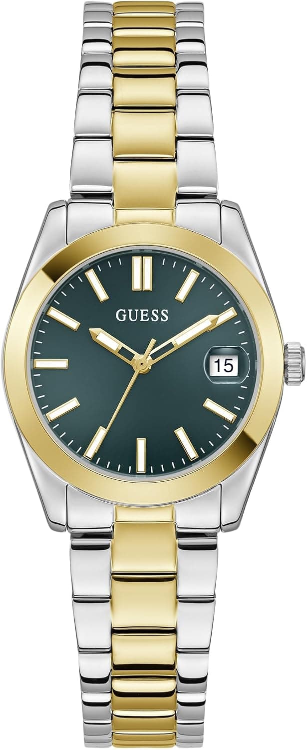 Guess Two-Tone Analog 32mm, Silver Dial Two-Tone Stainless steel