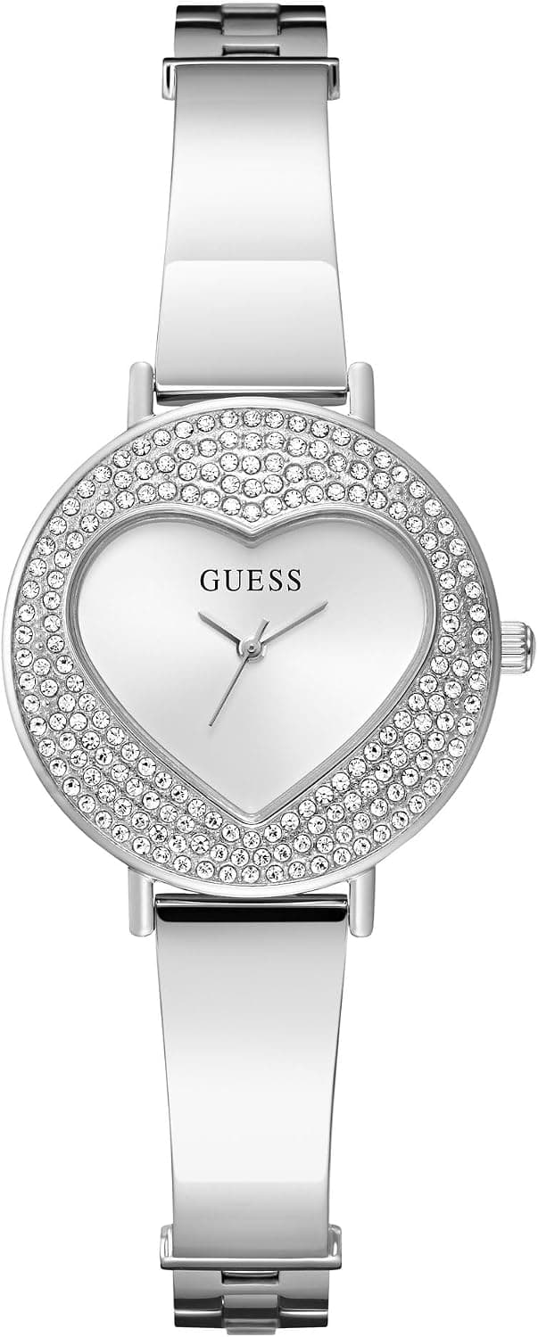 Guess Hartly 30mm, White Dial Silver Stainless steel