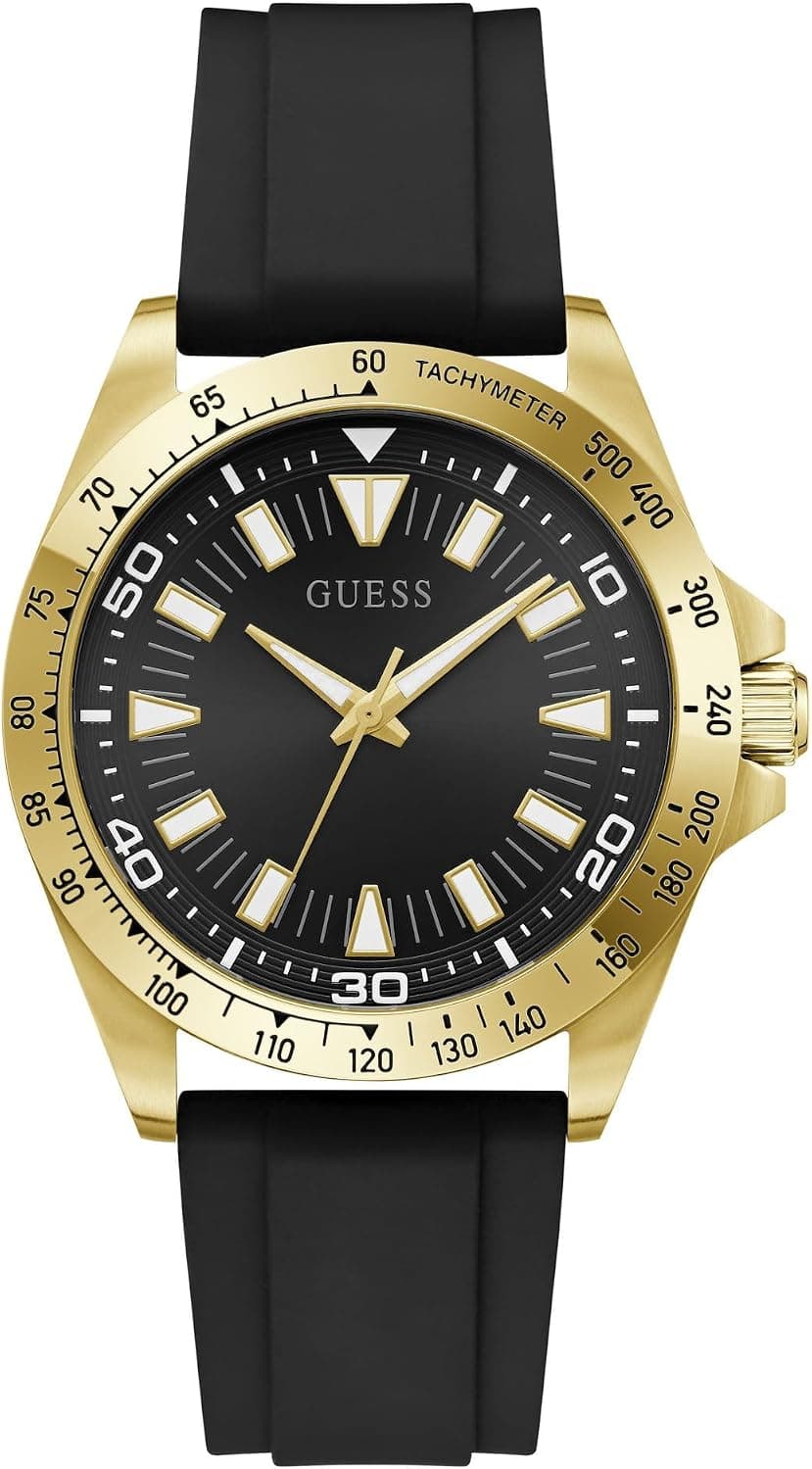 Guess NEO 42mm, Black Dial Black Silicone