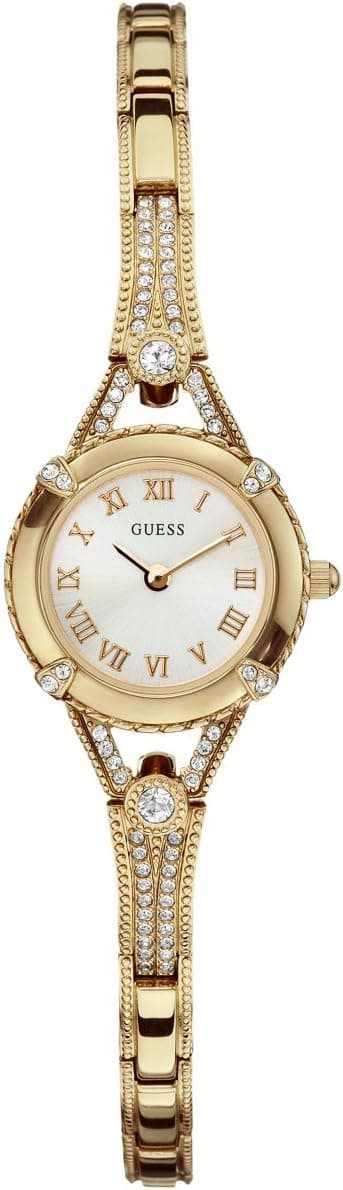 Guess U0135L2, 22mm, White Dial, Gold Metal Bracelet