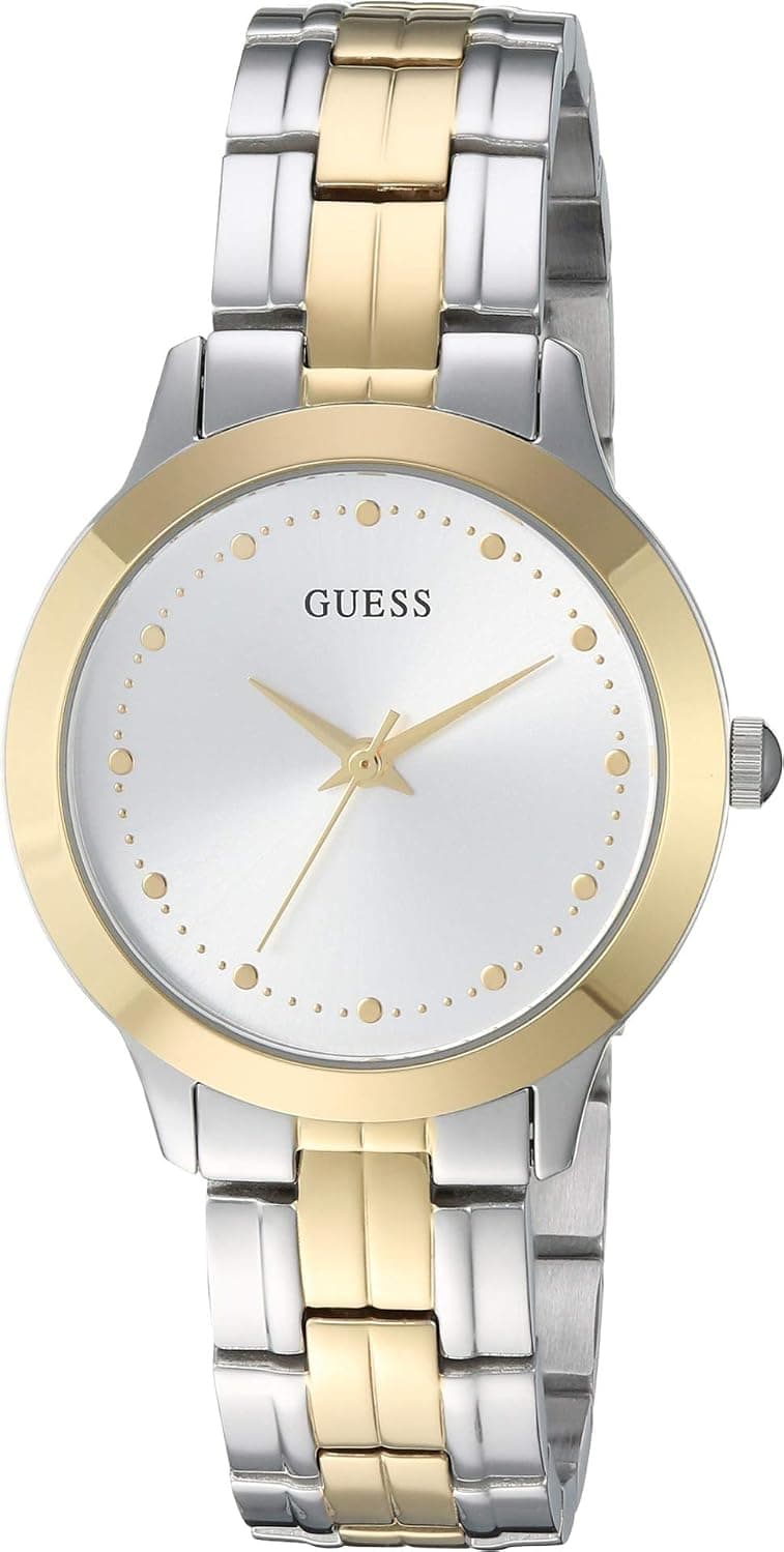 Guess Chelsea U0989L8, 30mm, Silver Dial, Two-Tone Stainless Steel Bracelet