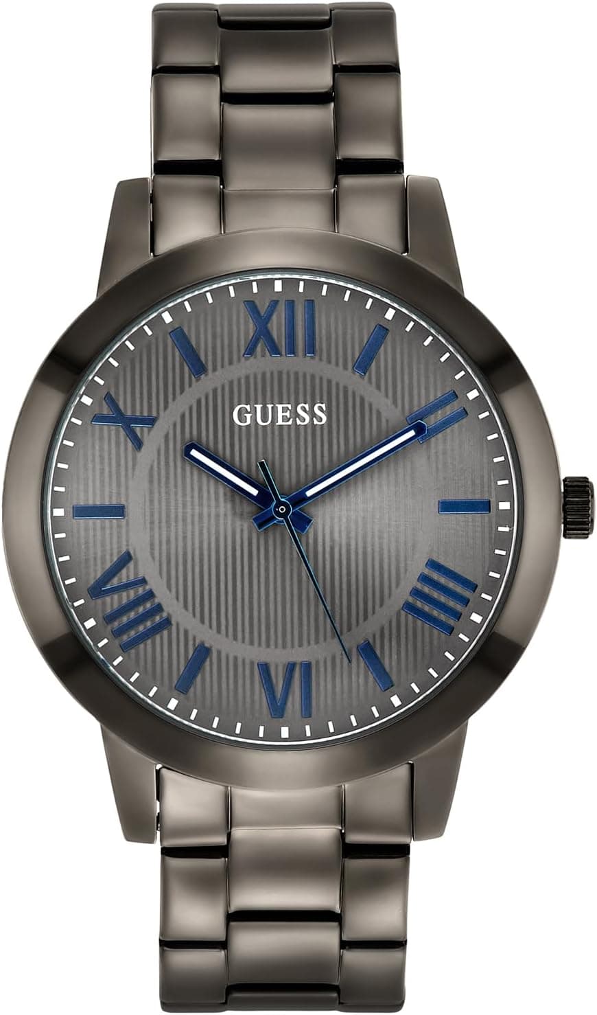 Guess Wyatt U1467G3M, 44 mm, graues Zifferblatt, graues Edelstahlarmband