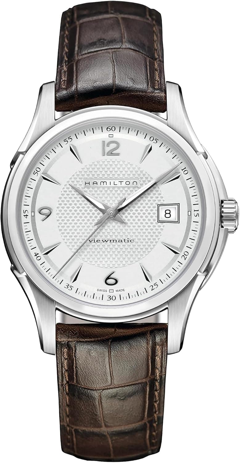 Hamilton Jazzmaster 40mm, Silver Dial Brown Leather