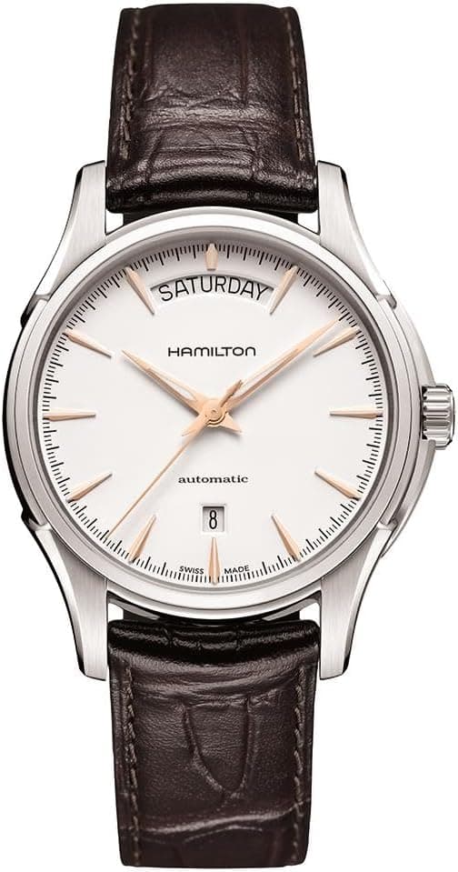 Hamilton Jazzmaster 40mm, White Dial White Leather