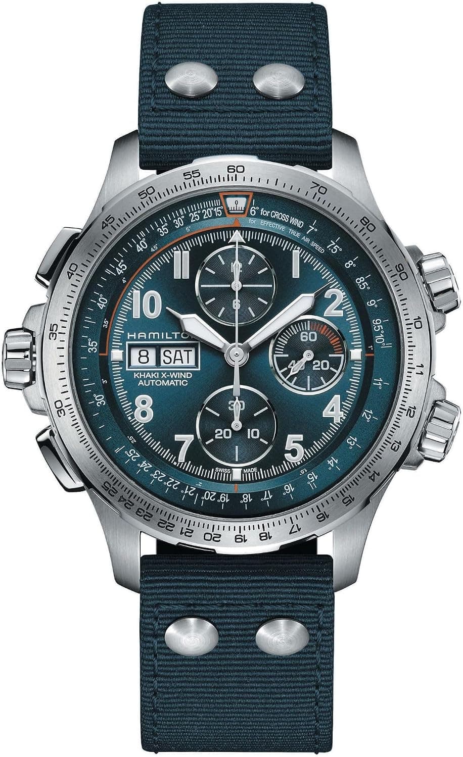 Hamilton Khaki Aviation 45mm, Blue Dial Blue Textile