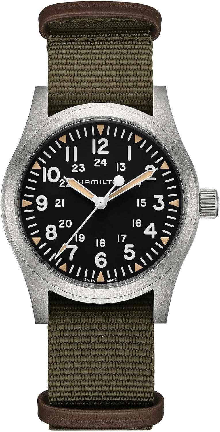 Hamilton Khaki Field 42mm, Black Dial Green Nylon