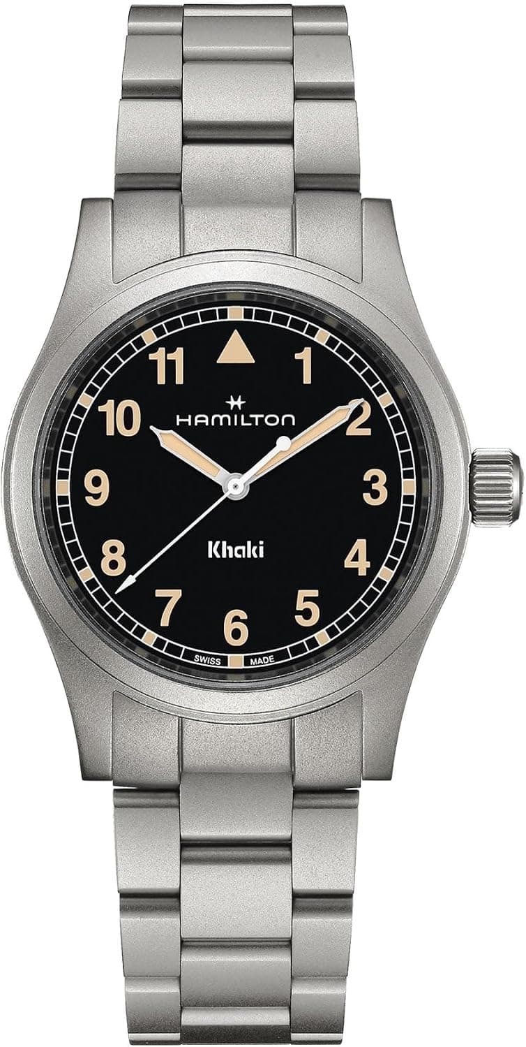 Hamilton H69401131 38mm, Black Dial Silver Leather