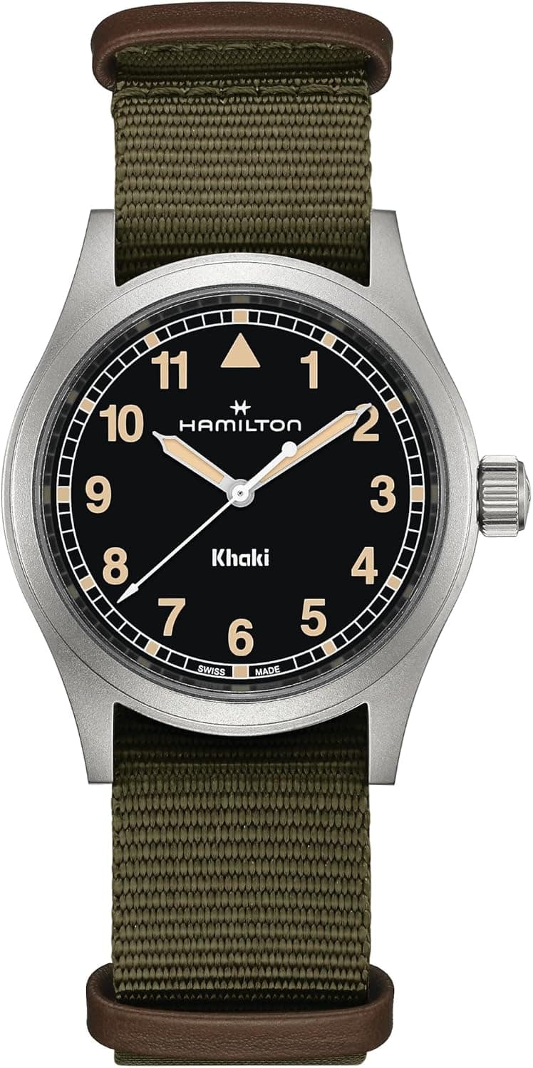 Hamilton H69401930 38mm, Black Dial Green Polyester