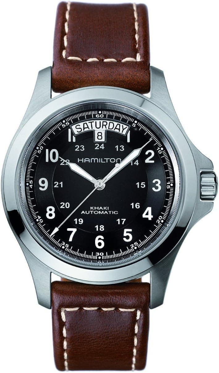 Hamilton Khaki Field H64455533, 40mm, Black Dial, Brown Leather Band