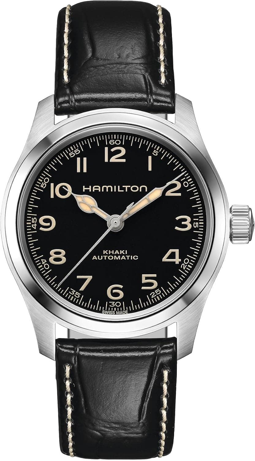 Hamilton Murph 38mm, Black Dial Black Leather