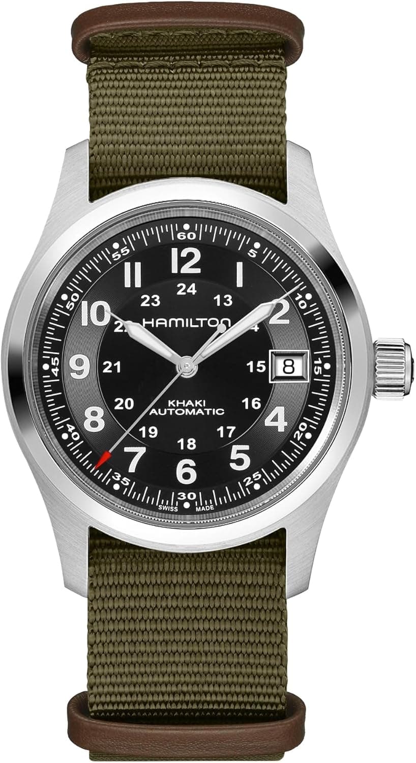 Hamilton H70475930 38mm, Black Dial Green Nylon