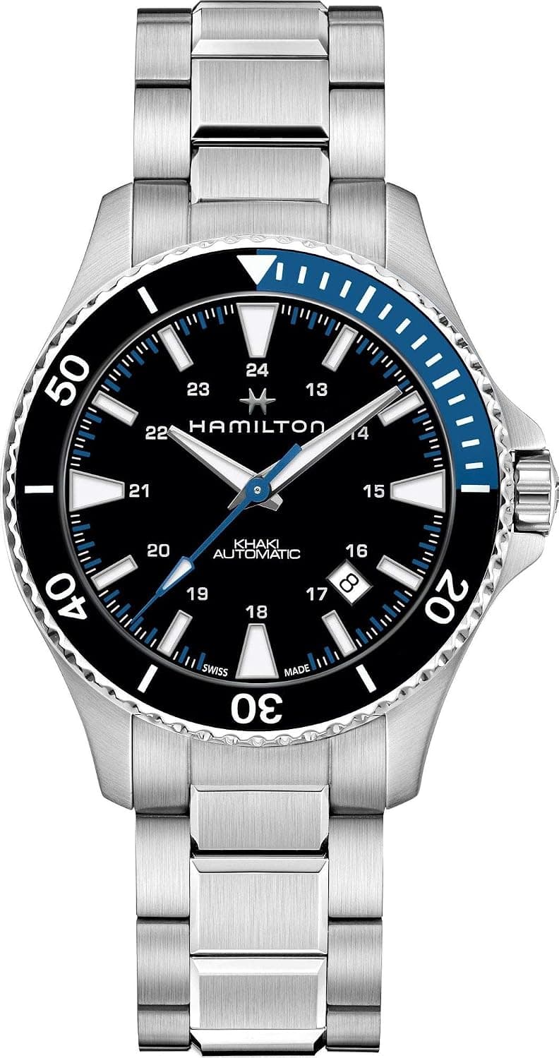 Hamilton Khaki Navy 40mm, Black Dial Silver Stainless steel