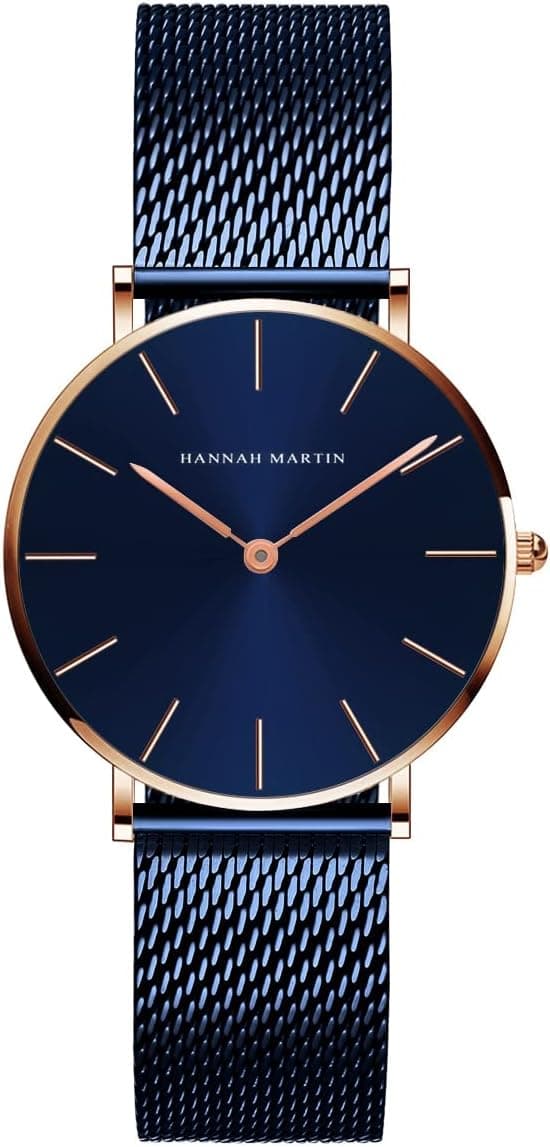 Hannah Martin Très Mince TZCL36WFLNK, 36mm, Blue Dial