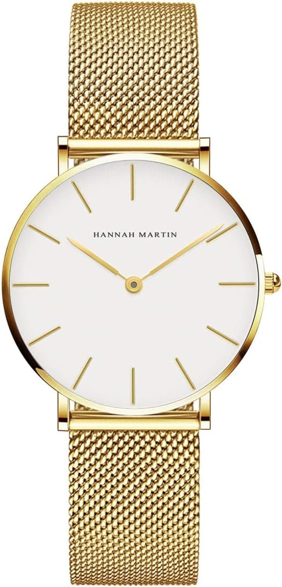 Hannah Martin TZCB36WJJNK, 36mm, White Dial, Stainless Steel Bracelet
