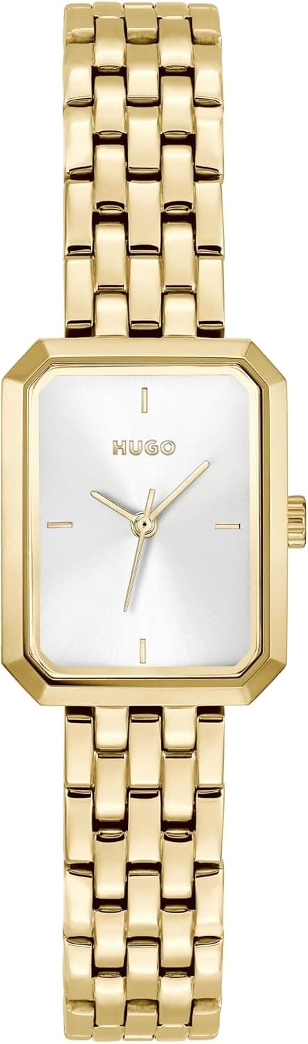 Hugo 1540179, 21mm, White Dial, Silver Stainless Steel Bracelet
