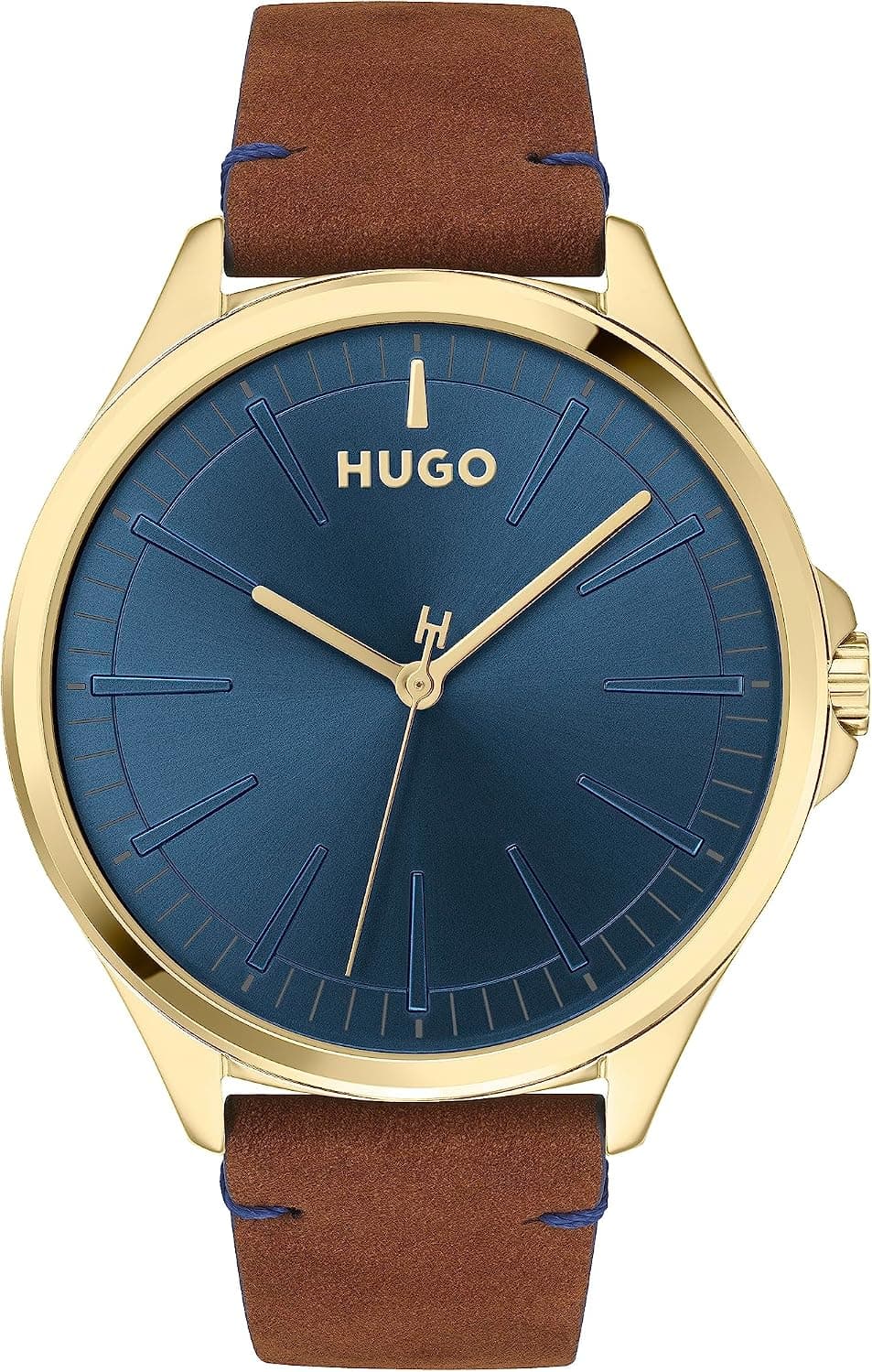 Hugo Smash 1530134, 43mm, Blue Dial, Black Leather Band