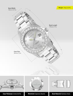 Invicta 15251 38mm Damenuhr, Detailansicht 3