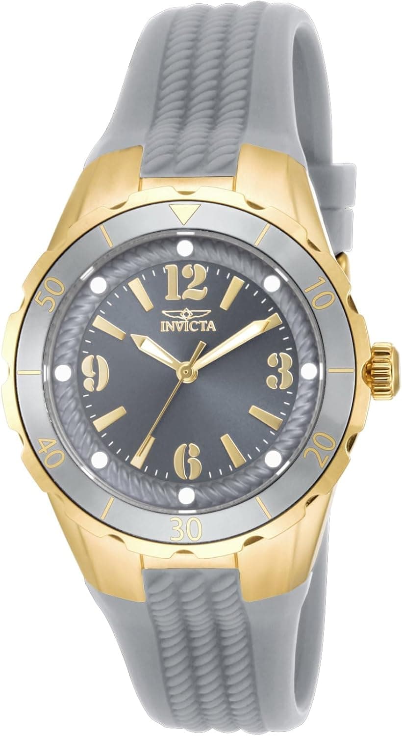 Invicta 17483 38mm, Gray Dial Gray Polyurethane