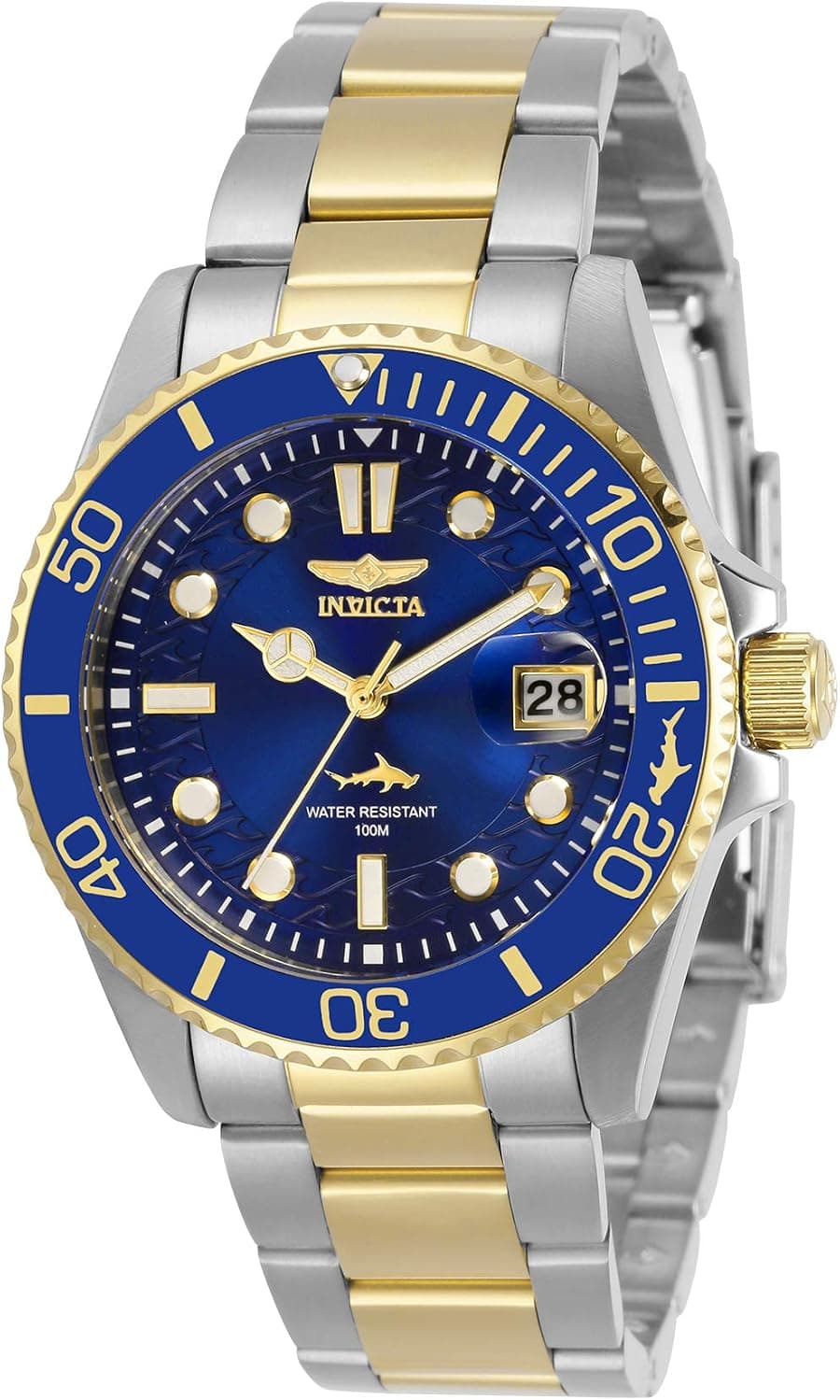 Invicta 30481 38mm, Blue Dial Two Tone Stainless steel