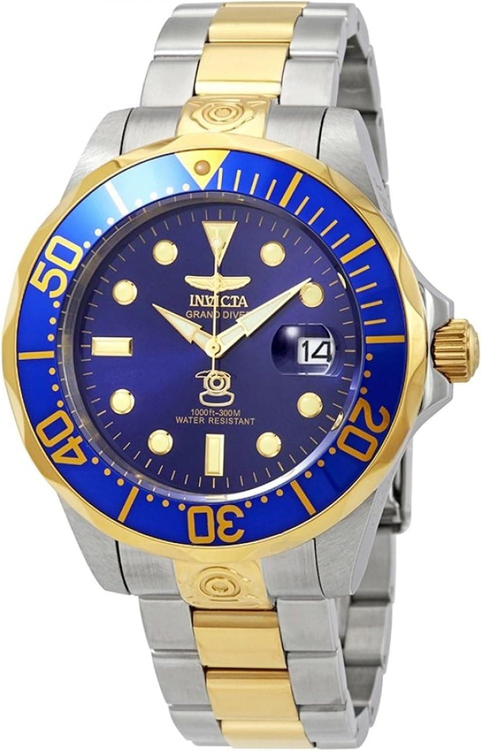 Invicta 3049 47mm, Mother-Of-Pearl Dial Silver Stainless steel