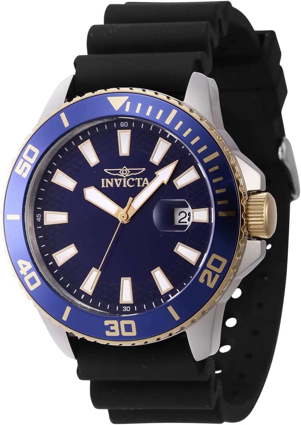 Invicta Pro Diver 46092, 45mm, Blue Dial, Silicone Band