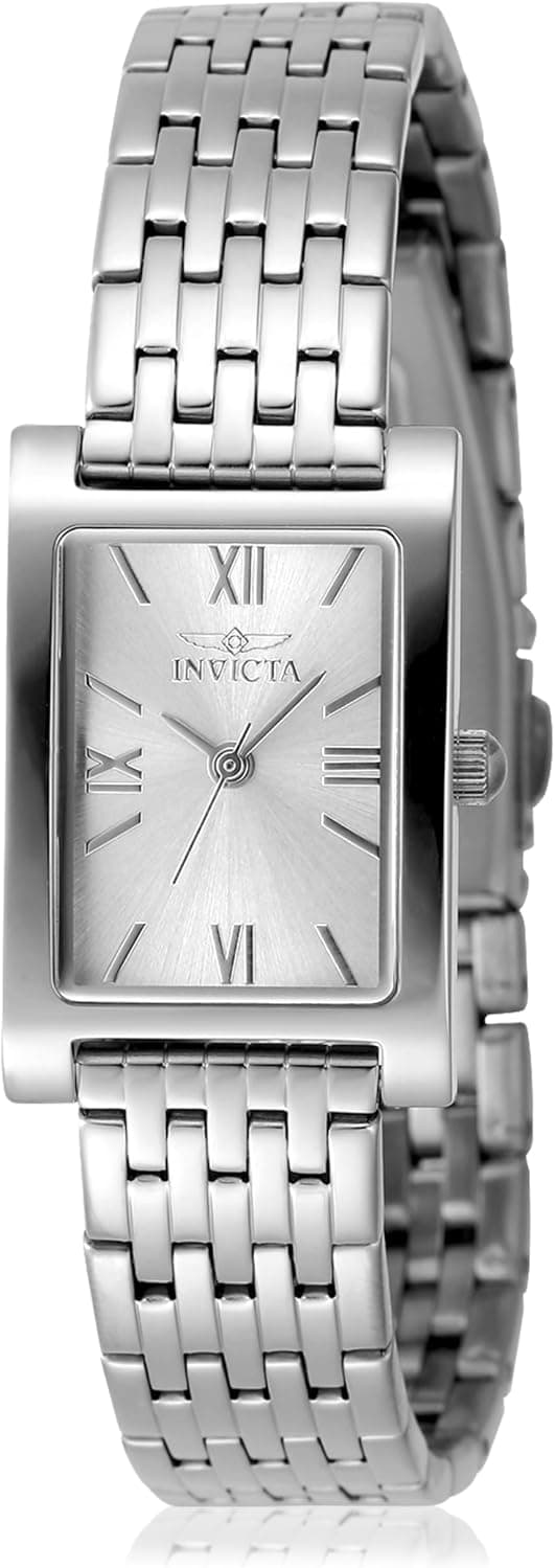 Invicta Angel 48146, 19 mm, silbernes Zifferblatt, Edelstahlarmband