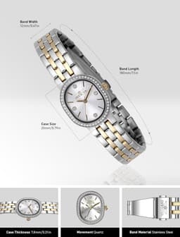Invicta Angel Stainless Steel PC21J 20mm Womens, detail view 3