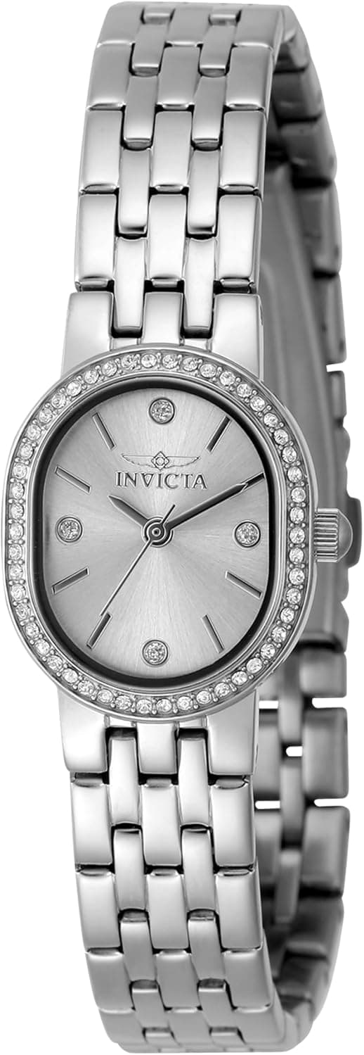 Invicta Angel 48134, 20 mm, silbernes Zifferblatt, Edelstahlarmband