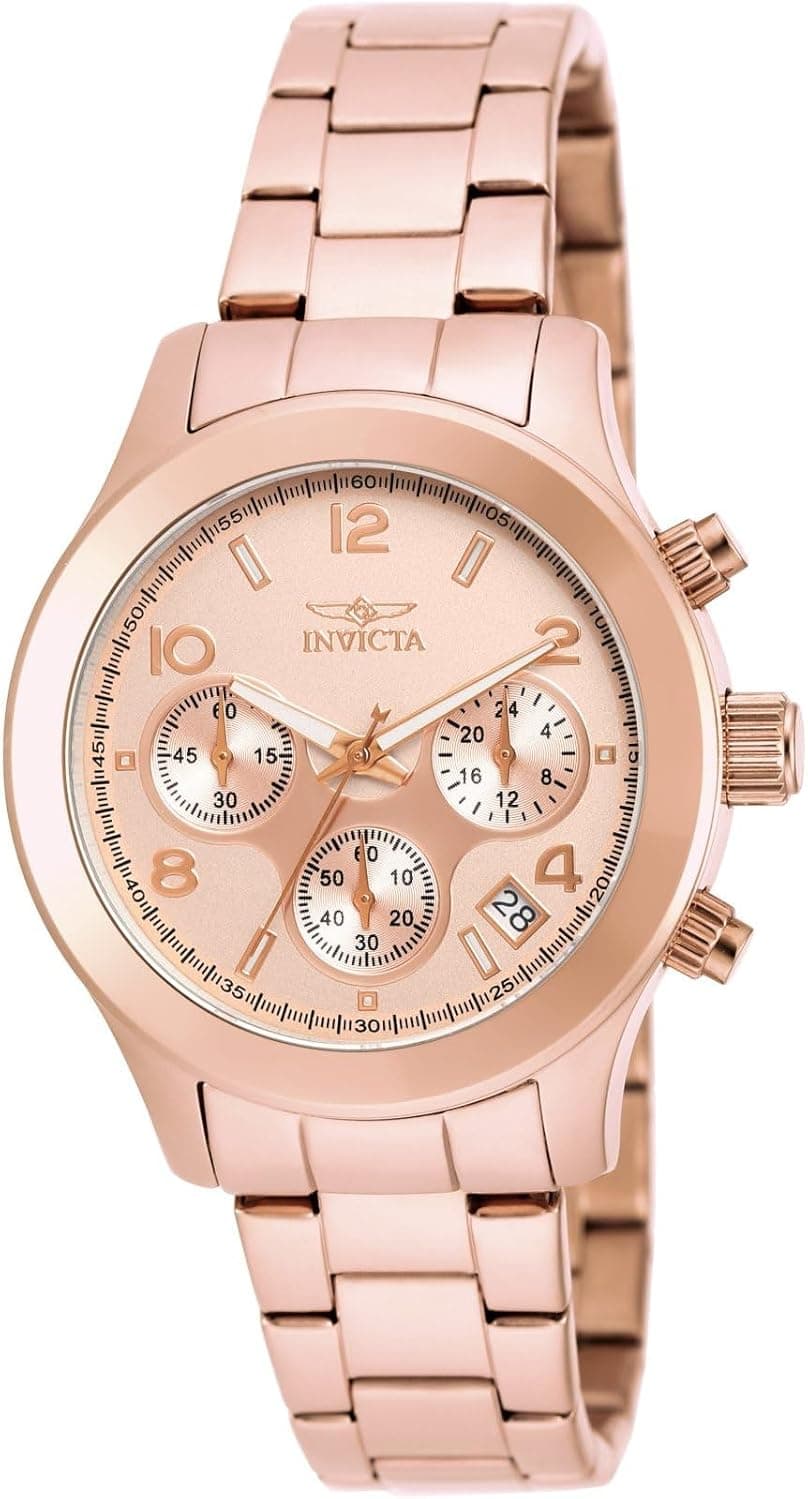 Invicta Angel 19218, 38 mm, roségoldenes Zifferblatt, roségoldenes Edelstahlarmband