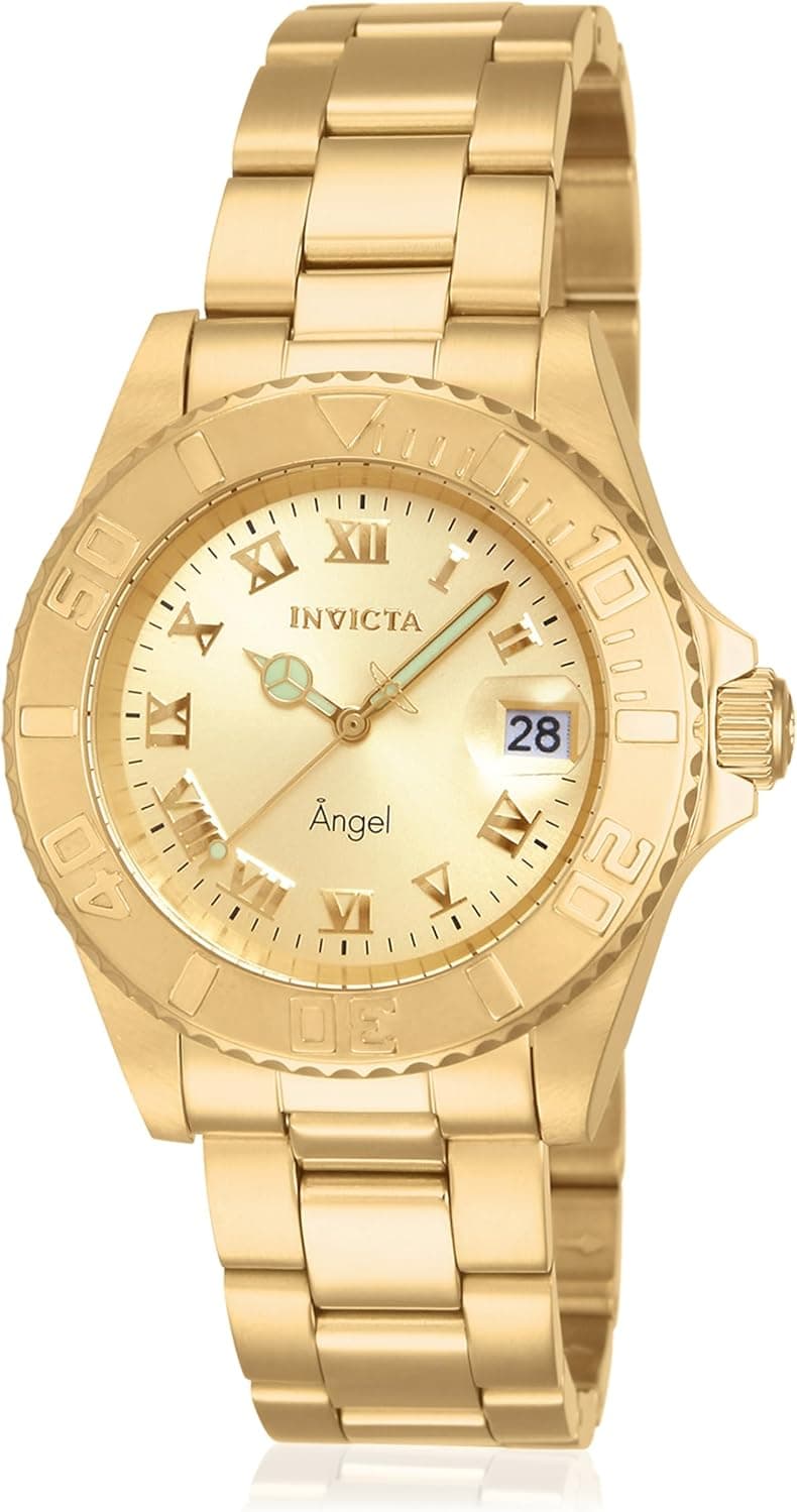 Invicta 14321 40mm, Gold Dial Gold Stainless steel