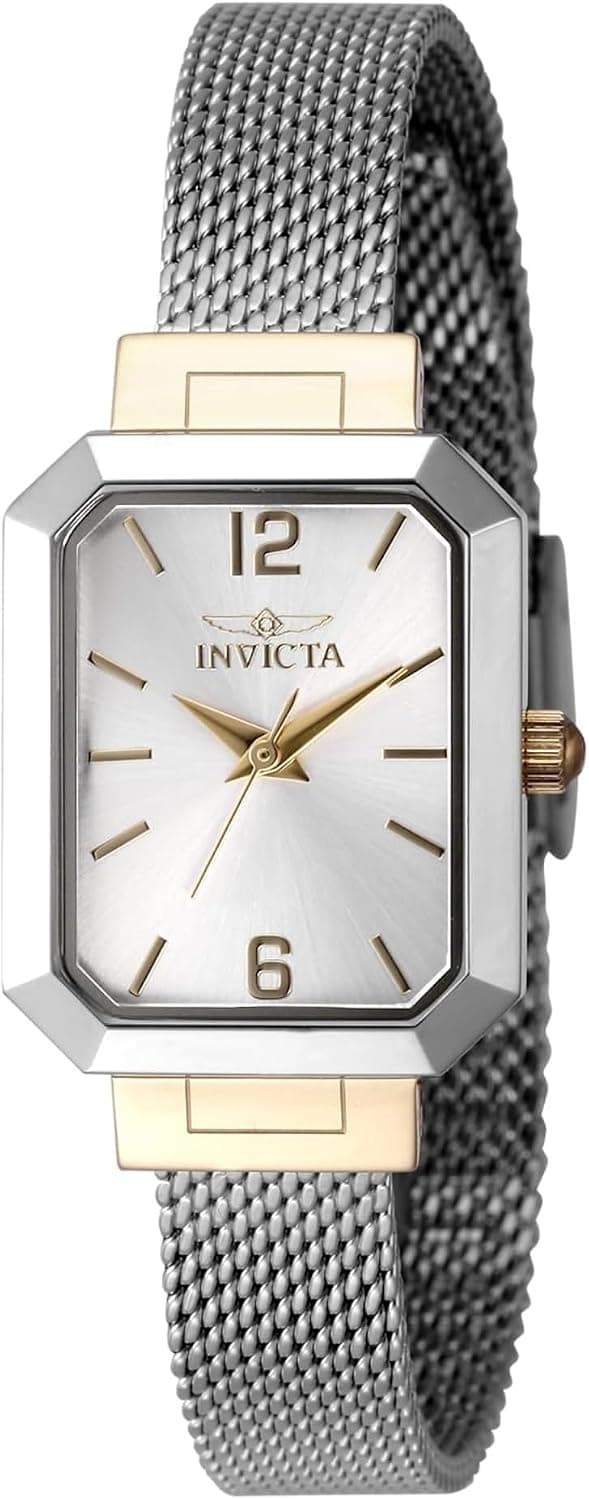 Invicta Angel 48151, 21 mm, goldenes Zifferblatt, goldenes Edelstahlarmband